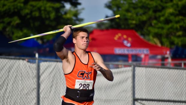 2023 Washington high school track and field: Class 4A/3A/2A championships at Tacoma (Central Kitsap javelin thrower Roderick Schenk)