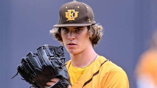 East Union pitcher Landon Harmon hurled a perfect game in a 14-0 win over Pisgah at the MHSAA Class 2A Championship on May 31, 2023 at Trustmark Park in Pearl, Miss.