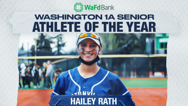HORIZONTAL GRAPHIC: Hailey Rath, Class 1A senior girl athlete of the year 2021-22