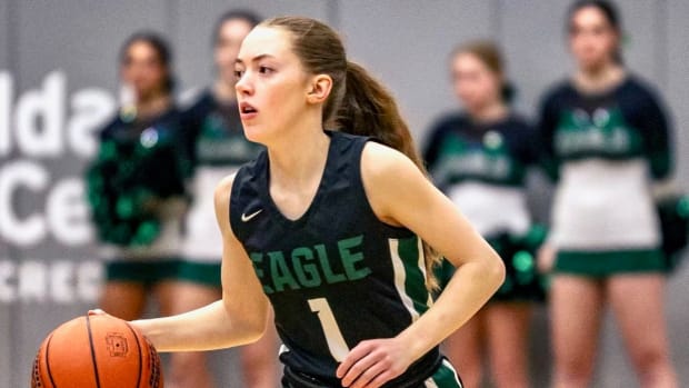 Eagle girls basketball guard Molly Johnson, class of 2024