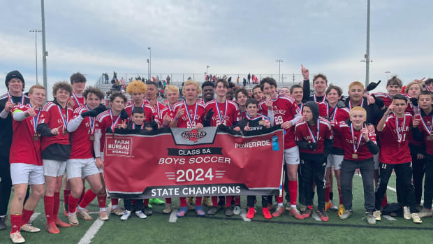 The Florence Eagles won the 2024 MHSAA Class 5A Championship with a 2-1 win over Lafayette on Saturday, Feb. 17 at Germantown's Maverick Stadium in Gluckstadt, Miss.