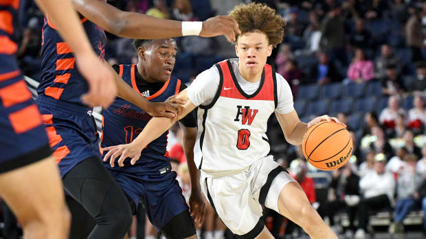 Harvard-Westlake vs. Roosevelt in the CIF Southern Section Open Division boys basketball final at Cal Baptist University on Friday, Feb. 23, 2024.