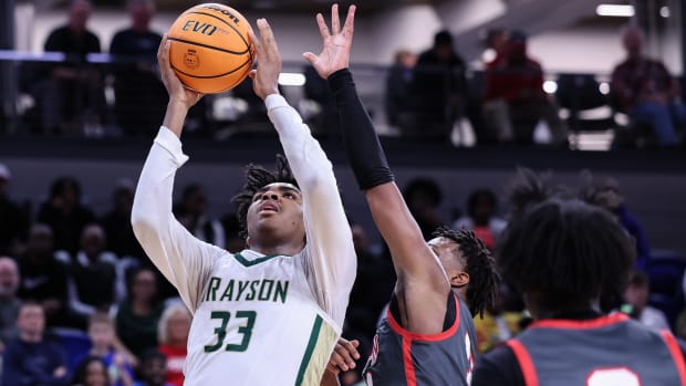 Grayson's Amir Taylor helped lead the Rams to a win over Milton in the Class 7A state semifinals Saturday night