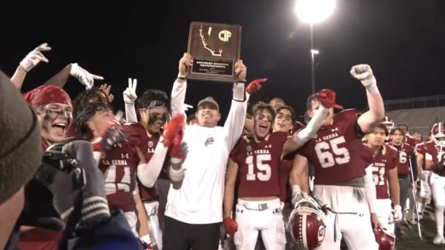 La Serna defeated Orange Vista 50-32 to win the school's first regional title Friday, Dec. 1, 2023 in the CIF State Division 2-AA final.