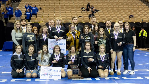 The Lebanon Yellowjackets won the Missouri Class 2 girls wrestling title.