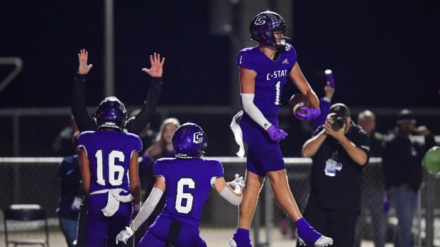 The College Station Cougars rallied from a 21-0 deficit to beat crosstown rival A&M Consolidated 38-28 to create a three-way tie for first place in District 11-5A DI standings on October 28, 2022.