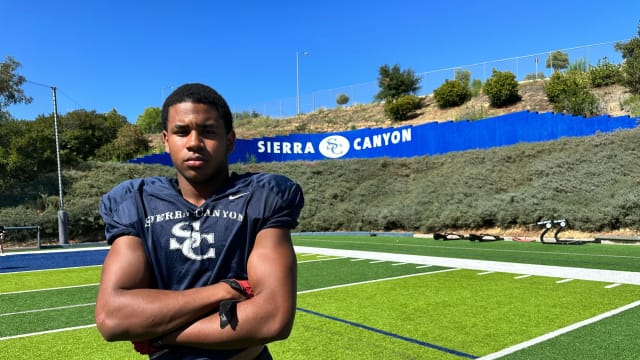 Sierra Canyon freshman defensive end Richie Wesley is 6-foot-4, 235 pounds, and just 14 years old.