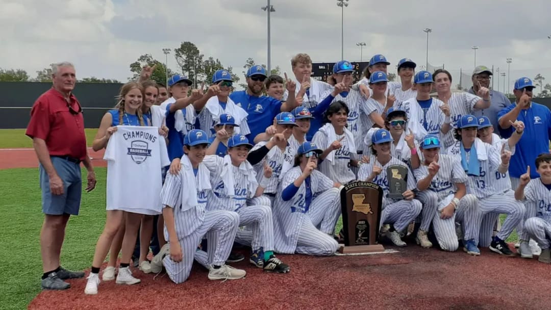 Pitkin wins baseball program's 13th title after downing Anacoco, 8-4, for Division V non-select championship
