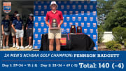 Freshman Pennson Badgett wins NCHSAA 2-A boys state golf championship; East Surry captures second straight team championship