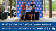Connor Warren repeats as NCHSAA 1-A boys golf state champion, leads Mitchell to team title