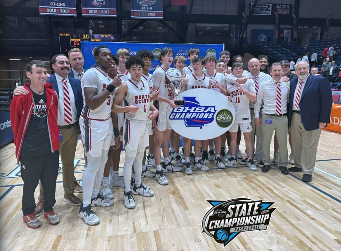 North Oconee tops Holy Innocents for GHSA Boys AAAA basketball state title