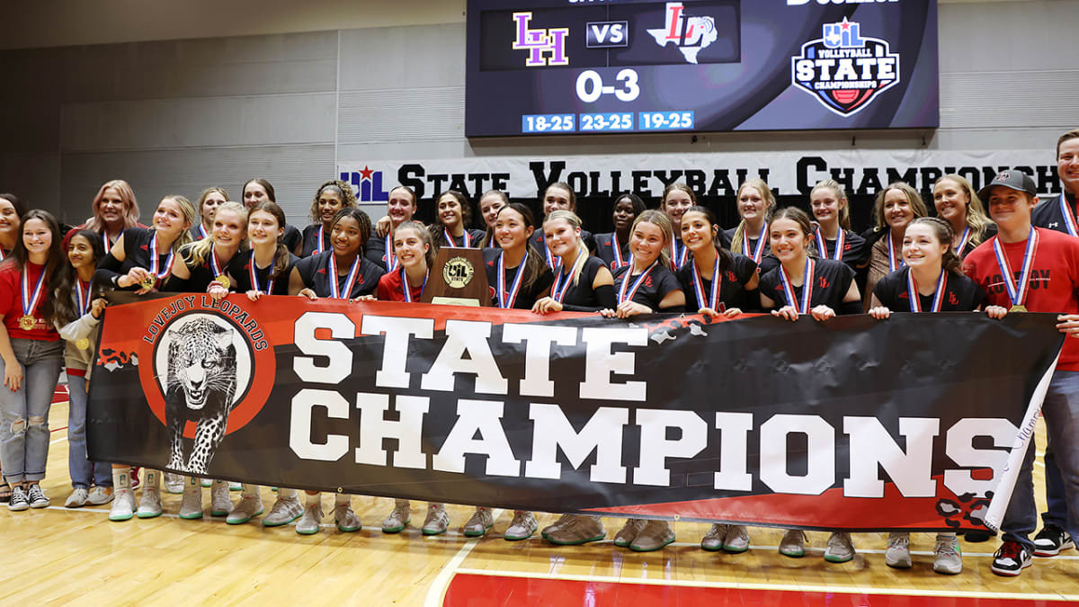 Look: Lucas Lovejoy sweeps Liberty Hill to win Texas 5A state girls volleyball championship
