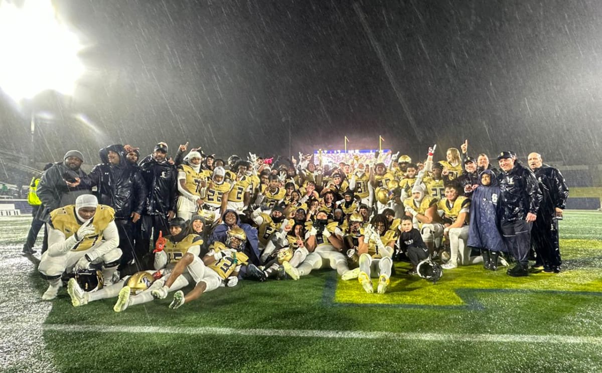Good Counsel Secures WCAC Capital Division Title with 7-0 Victory Over DeMatha in Rain-Soaked Showdown