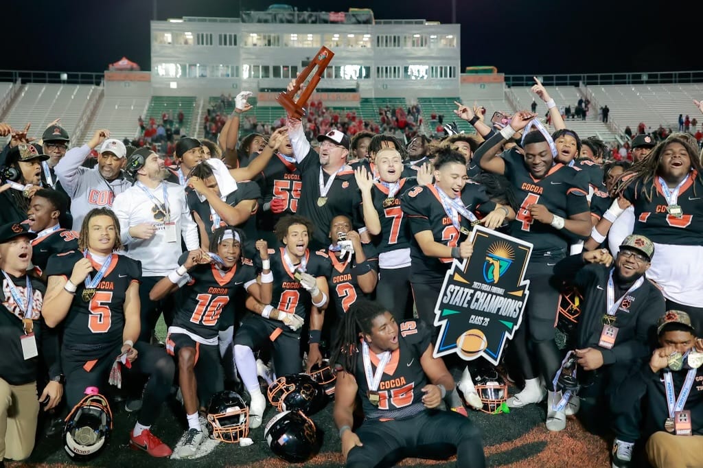 Cocoa Secures Sixth State Championship with 20-6 Victory