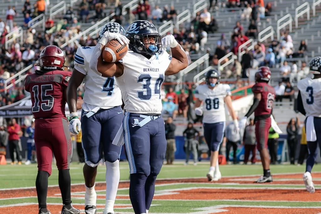 Berkeley Prep’s Dallas Golden and Joseph Troupe lead Buccaneers to historic state championship win with 292 combined rushing yards