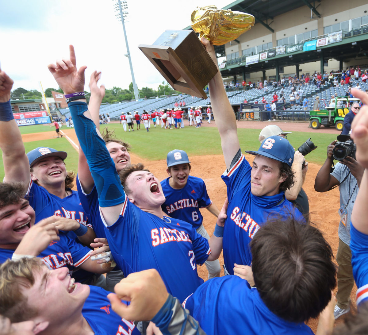 Saltillo's 2-1 championship series win over Pascagoula in the 5A baseball championship helped the Tigers to a share of the All-Sports title for 2020-2021.