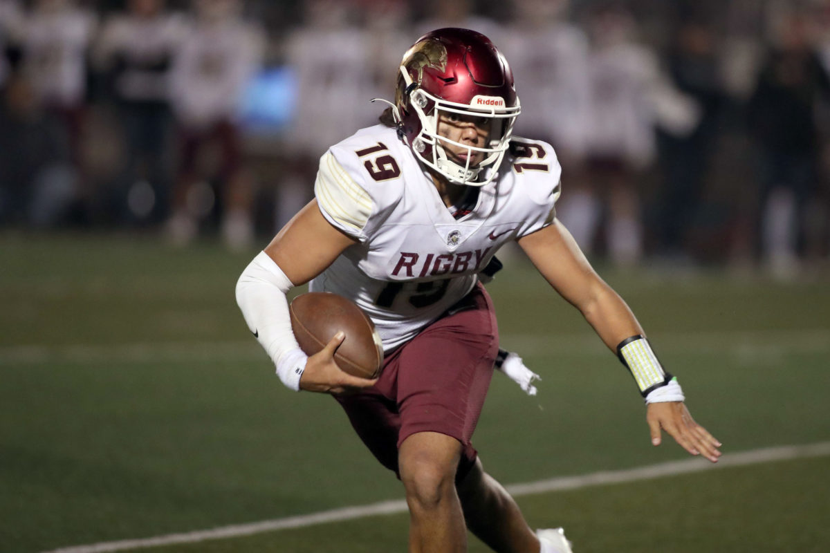SBLives 2021 all-state Idaho high school football team Rigby QB Tiger Adolpho is player of the year