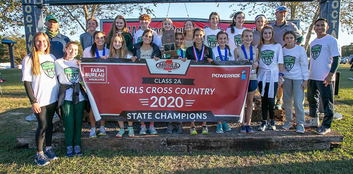 St. Patrick's cross country team helped the school take home the 2020-2021 2A All-Sports Award. (Photo by Keith Warren)