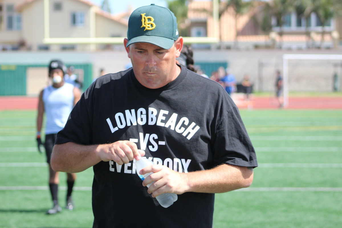 Long Beach Poly coach Stephen Barbee