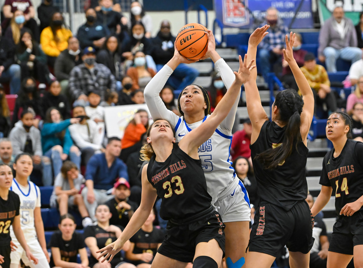 CIF San Diego Section Girls Open Division Championship February 26, 2022. Mission Hills vs La Jolla Country Day. Photo-Justin Fine81