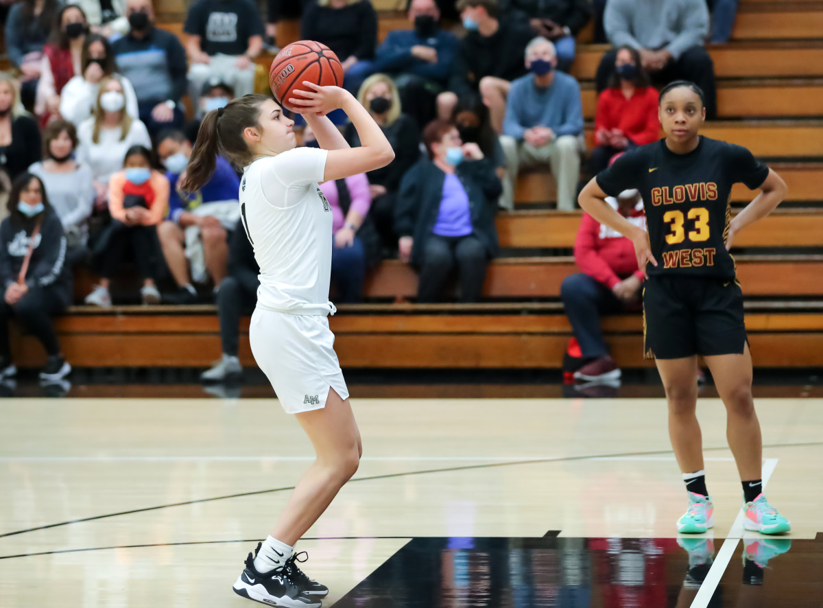CIF NorCal Regional Open Division Girls Semifinal March 5, 2022. Clovis West vs Archbishop Mitty. Photo-Jim Malone48