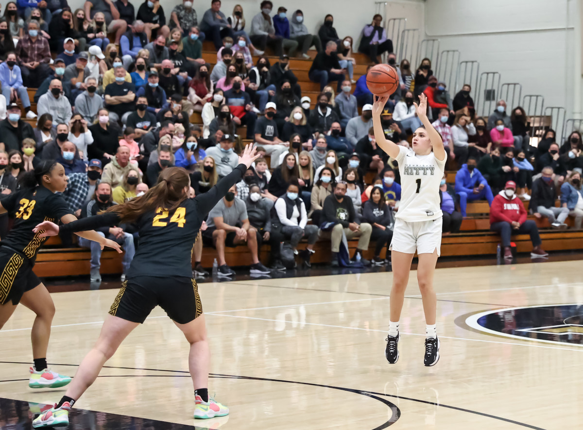 CIF NorCal Regional Open Division Girls Semifinal March 5, 2022. Clovis West vs Archbishop Mitty. Photo-Jim Malone62