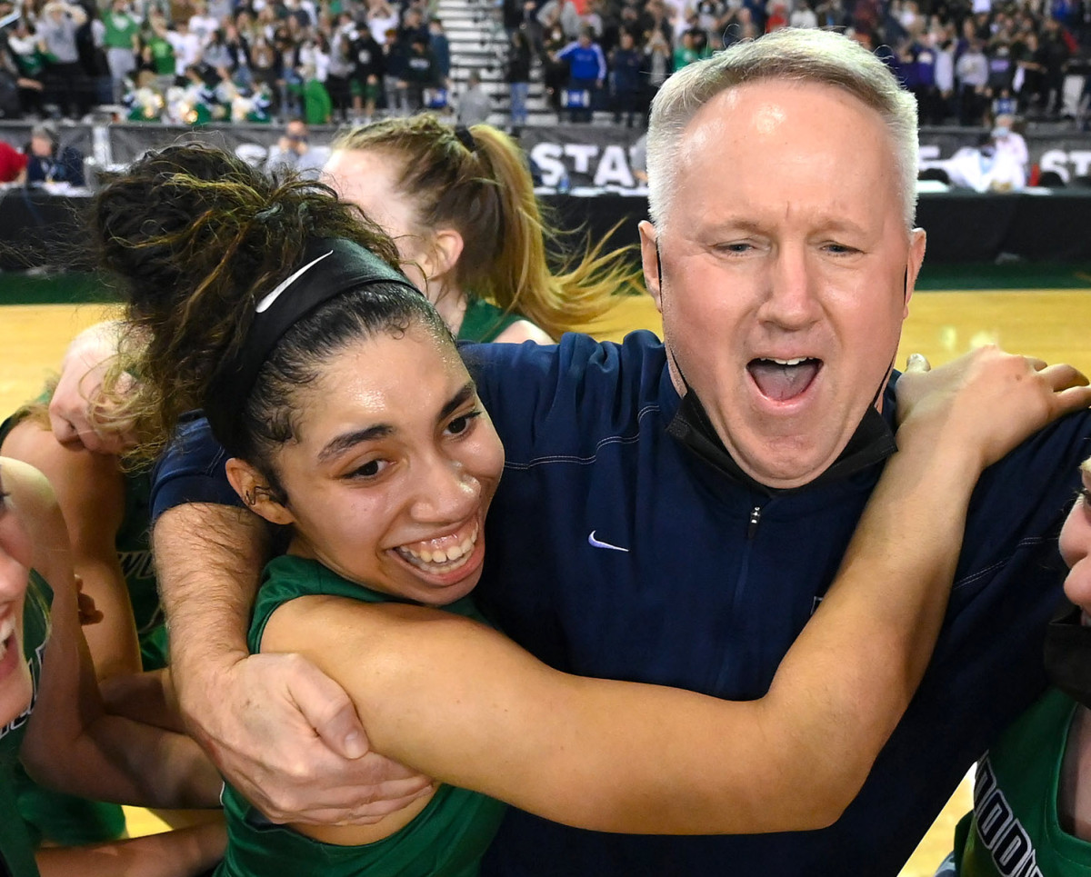 All-4A KingCo point guard Veronica Sheffey helped bring the gold ball to Woodinville for the first time in school history.