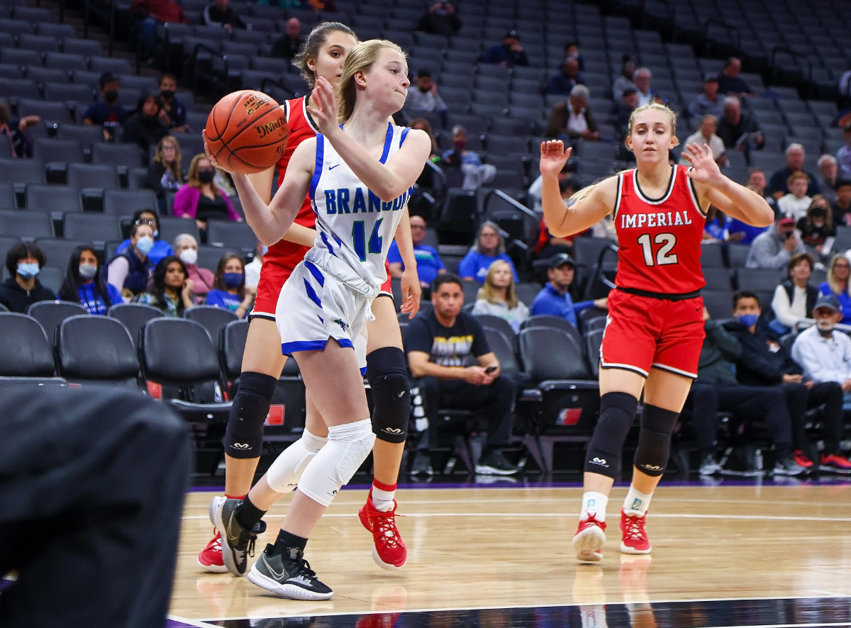 CIF State Division IV Girls Championship March 12, 2022. Branson vs Imperial. Photo-Ralph Thompson59