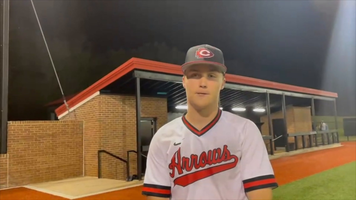 WATCH: Clinton senior Grant Holmes talks about his 14-strikeout performance against Germantown