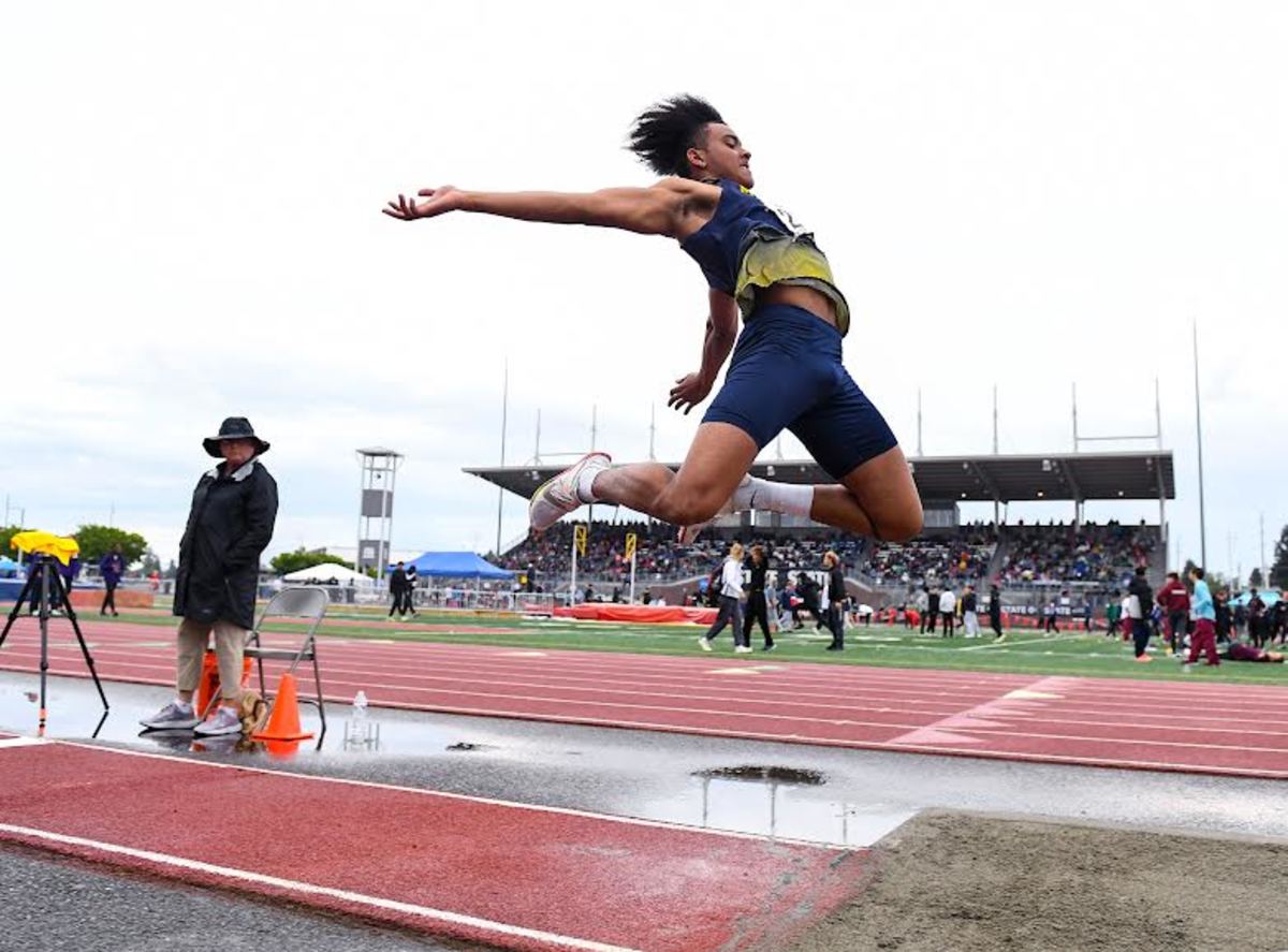 WIAA 2022 Star Track, state track at Mount Tahoma, Day 1 (3A boys long jump)