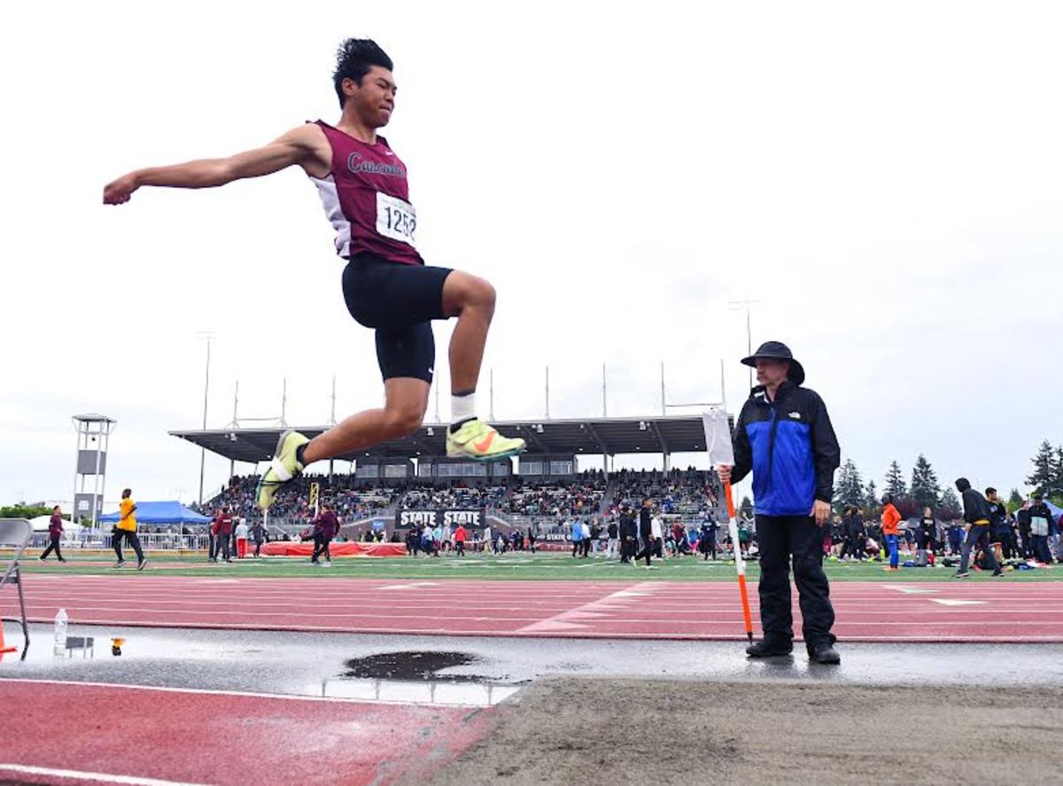 WIAA 2022 Star Track, state track at Mount Tahoma, Day 1 (3A boys long jump) MAIN