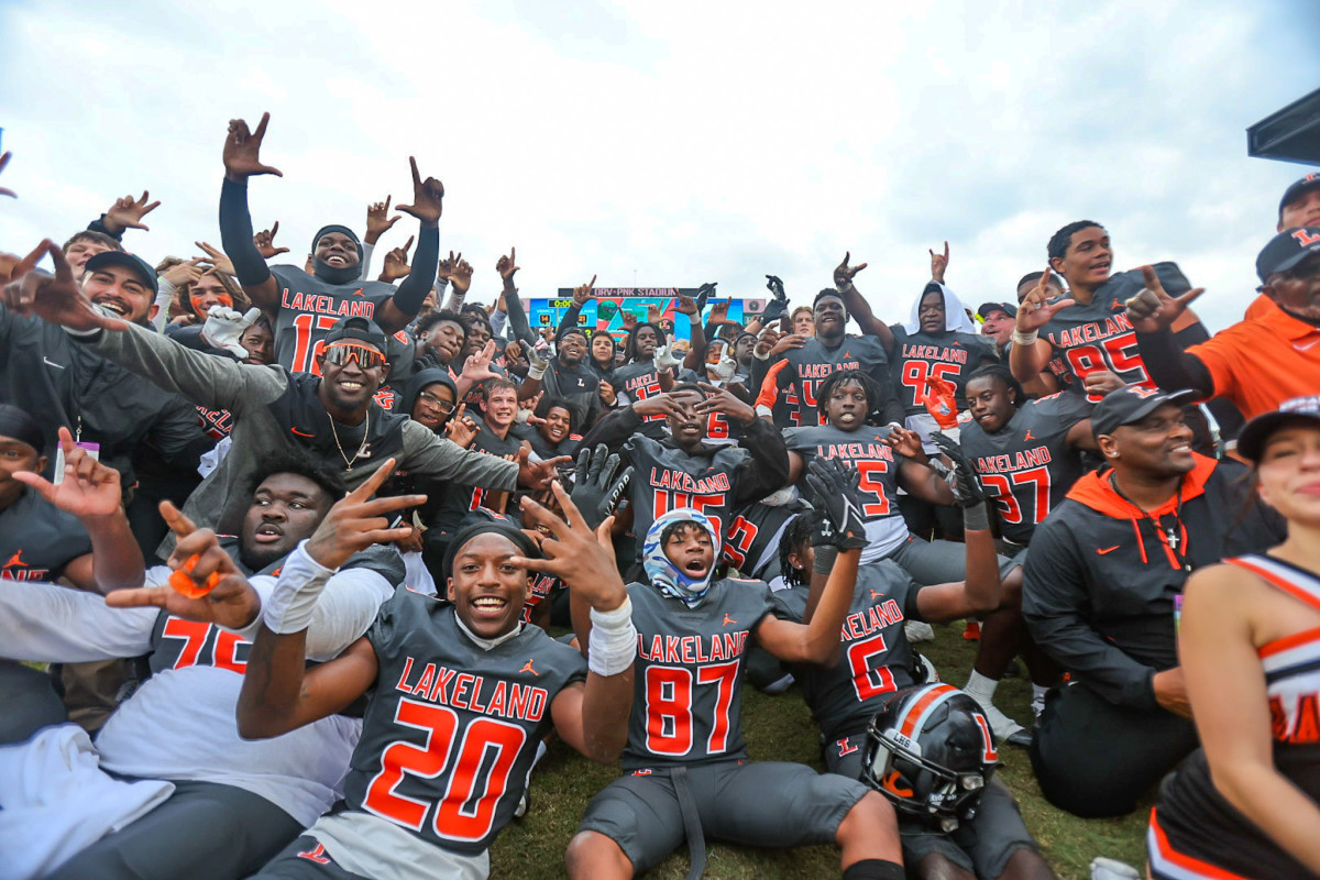 Lakeland defeated Venice 21-14 for the Class 4S state title in 2022 