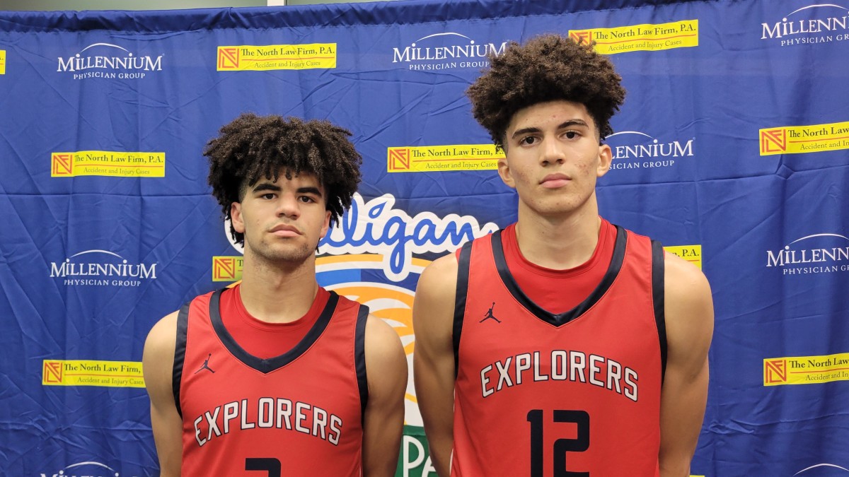 Brothers Cayden (left) and Cameron Boozer (right) are two of the top recruits in the nation (Class of 2025) and a big reason why Christopher Columbus (Miami) is a top-10 ranked team this season.