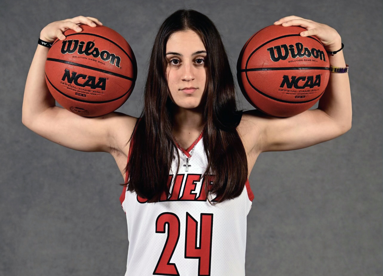 Konstantina Mantziori did a little bit of everything for the Chiefs, scoring 10 points, grabbing seven rebounds and handing out five assists.