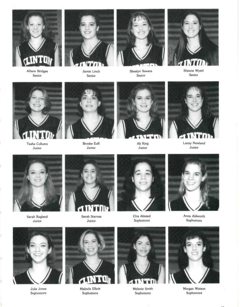 Members of the historic 1998-99 Clinton girls basketball team 