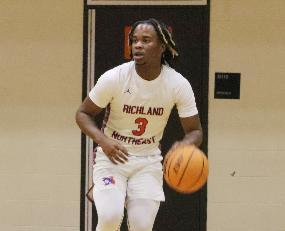 Senior guard Cameron Copeland scored 11 points to lead three Richland Northeast players in double figures