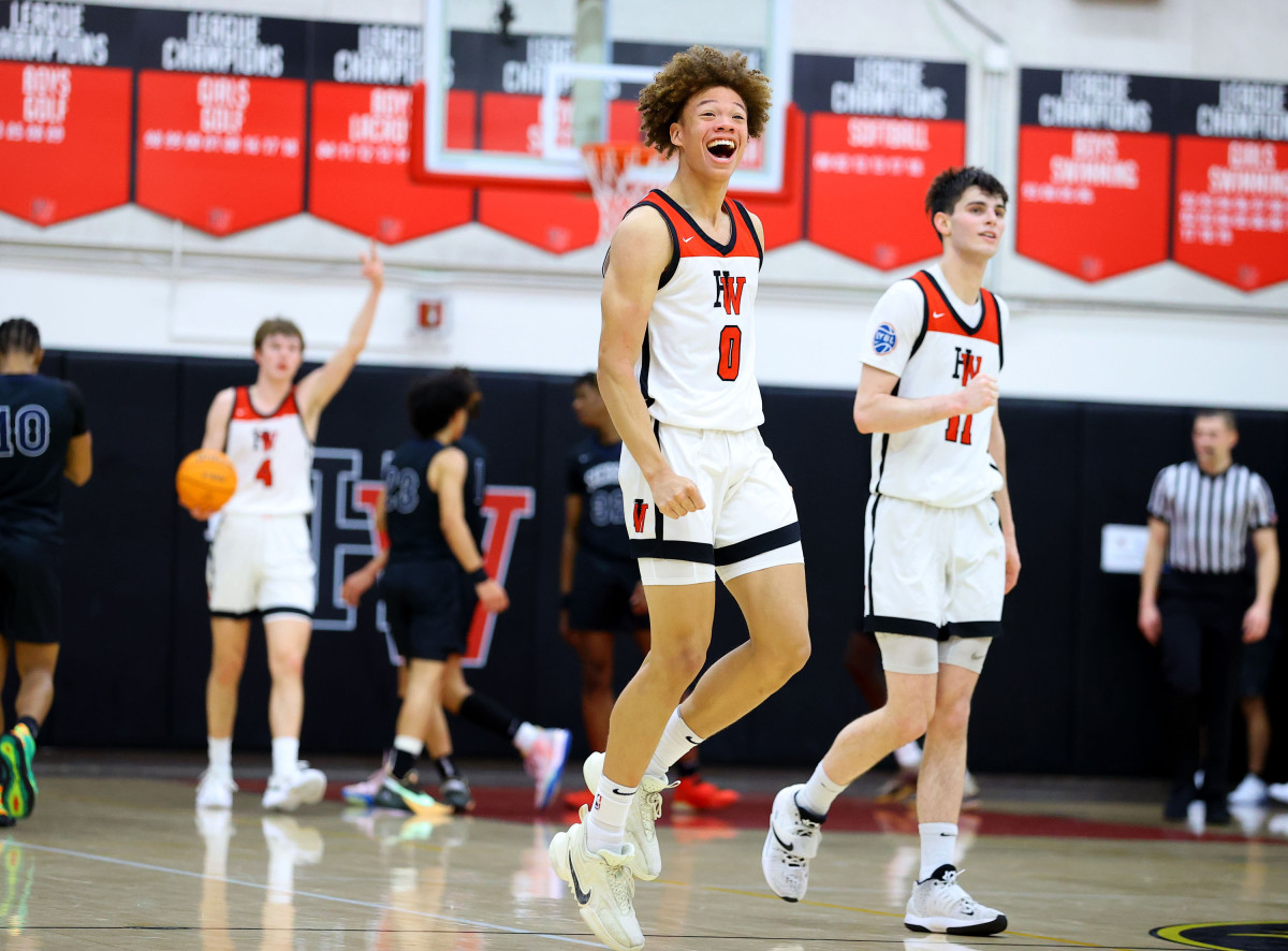 Trent Perry (0) might just be Harvard-Westlake's Player of the Year in 2022-23. Photo: Nick Koza