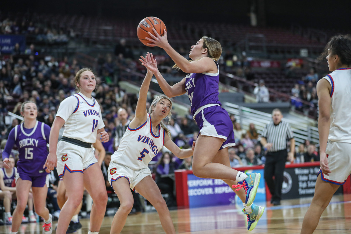 Idaho girls high school basketball: Coeur d'Alene defeated Rocky Mountain 65-27 in the Idaho Class 5A state championship on February 18, 2023
