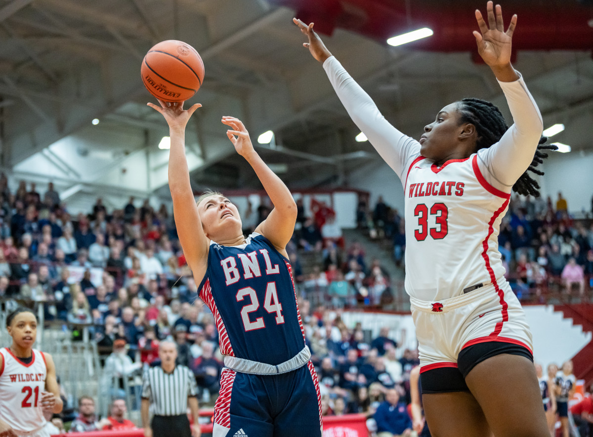 Bedford North Lawrence vs Lawrence North Indiana girls basketball February 18 2023 Julie L Brown 15461