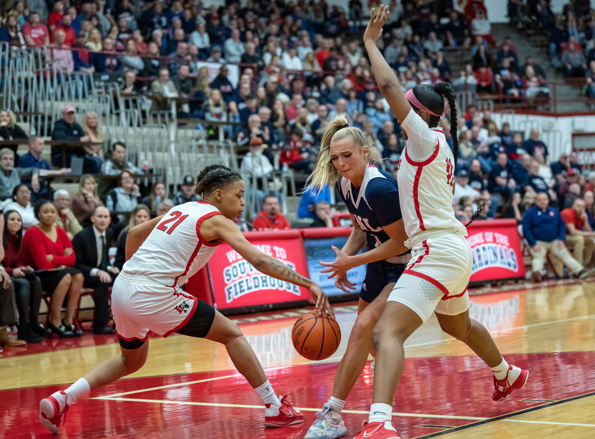 Bedford North Lawrence vs Lawrence North Indiana girls basketball February 18 2023 Julie L Brown 15464