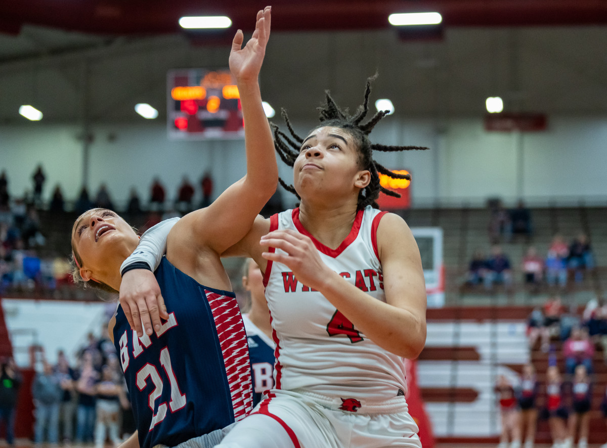Bedford North Lawrence vs Lawrence North Indiana girls basketball February 18 2023 Julie L Brown 15481