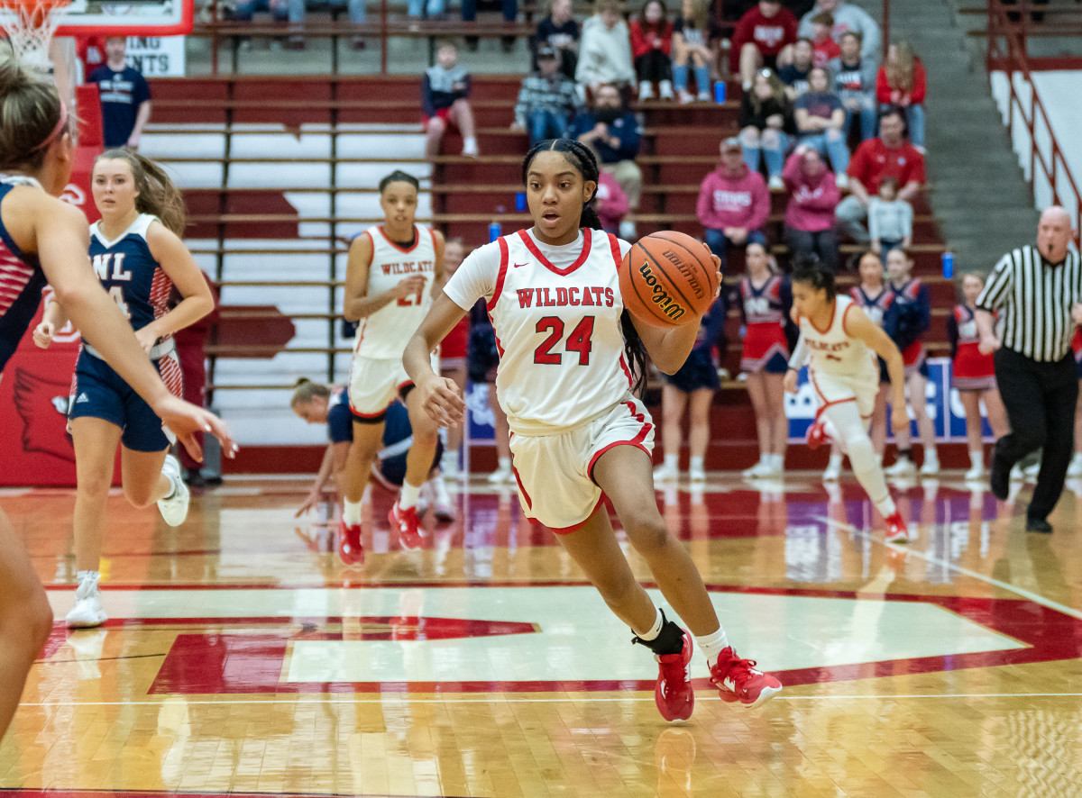 Bedford North Lawrence vs Lawrence North Indiana girls basketball February 18 2023 Julie L Brown 15492