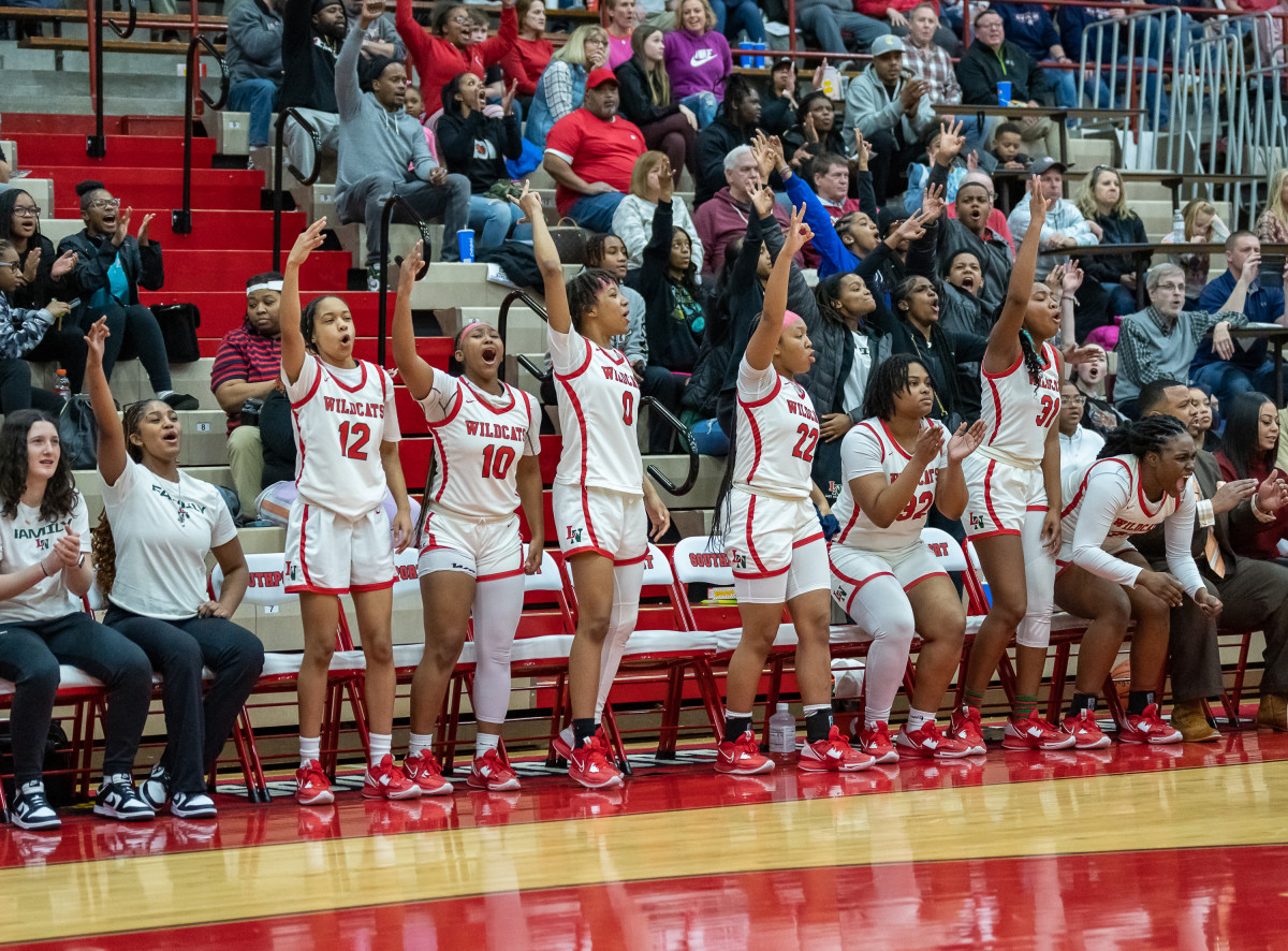 Bedford North Lawrence vs Lawrence North Indiana girls basketball February 18 2023 Julie L Brown 15495
