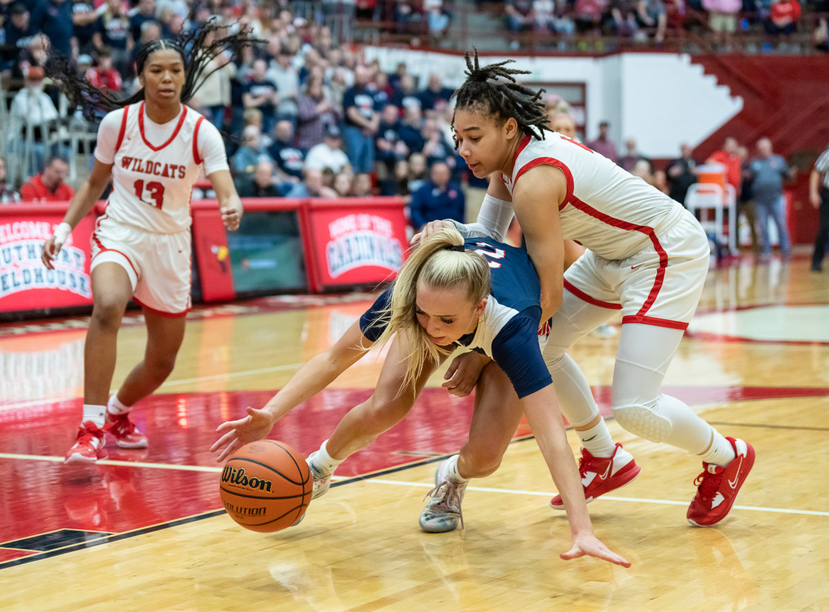 Bedford North Lawrence vs Lawrence North Indiana girls basketball February 18 2023 Julie L Brown 15505