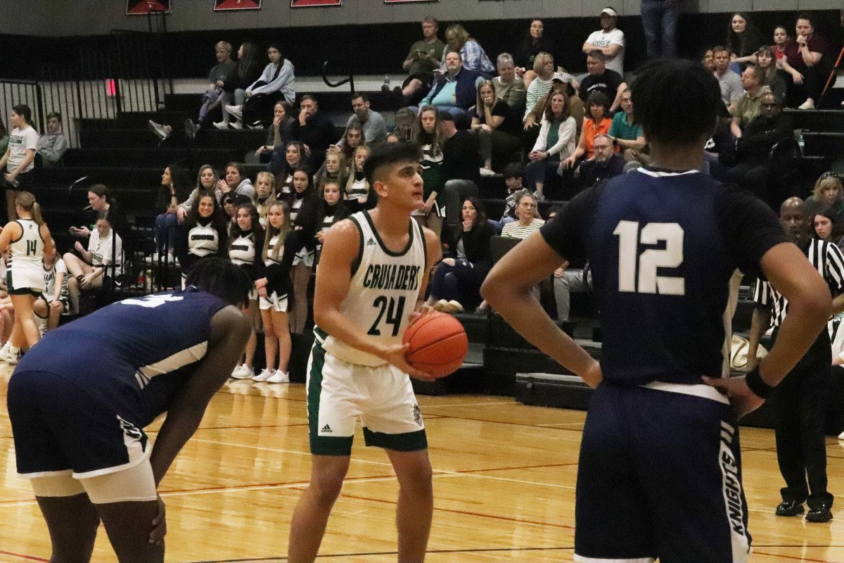 Nolan Paladugu (24) was one of four Shannon Forest players scoring in double figures and he did it with a double-double of 10 points and 15 rebounds.