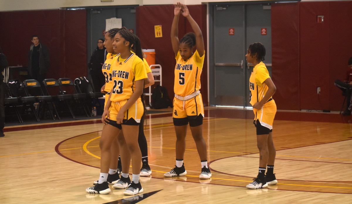 Granada Hills Charter King:Drew girls basketball 50
