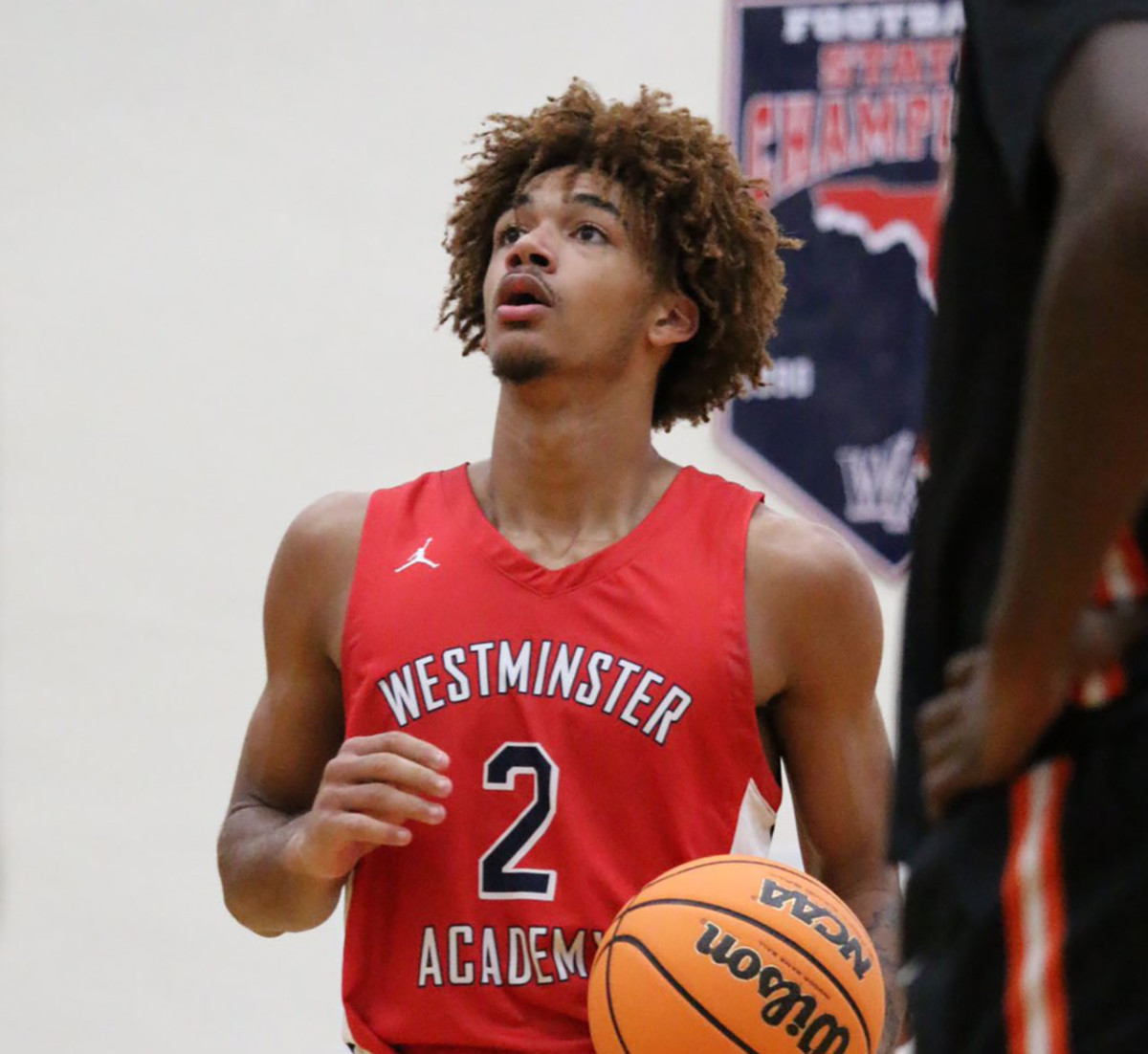Westminster Academy's Dwayne Wimbley, Jr. was virtually unguardable, Tuesday, scoring 32 points in his team's playoff victory over Miami Country Day.