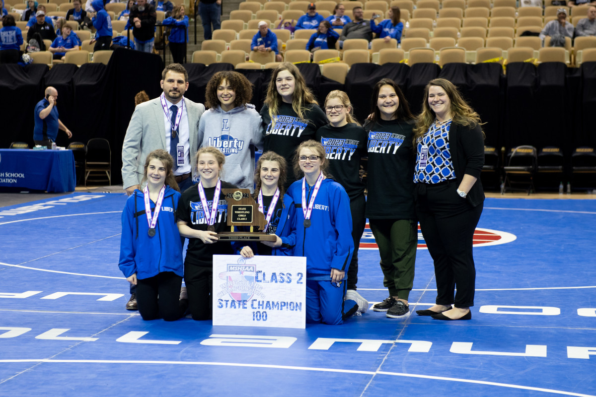 Liberty took third at the Missouri Class 2 girls wrestling championships