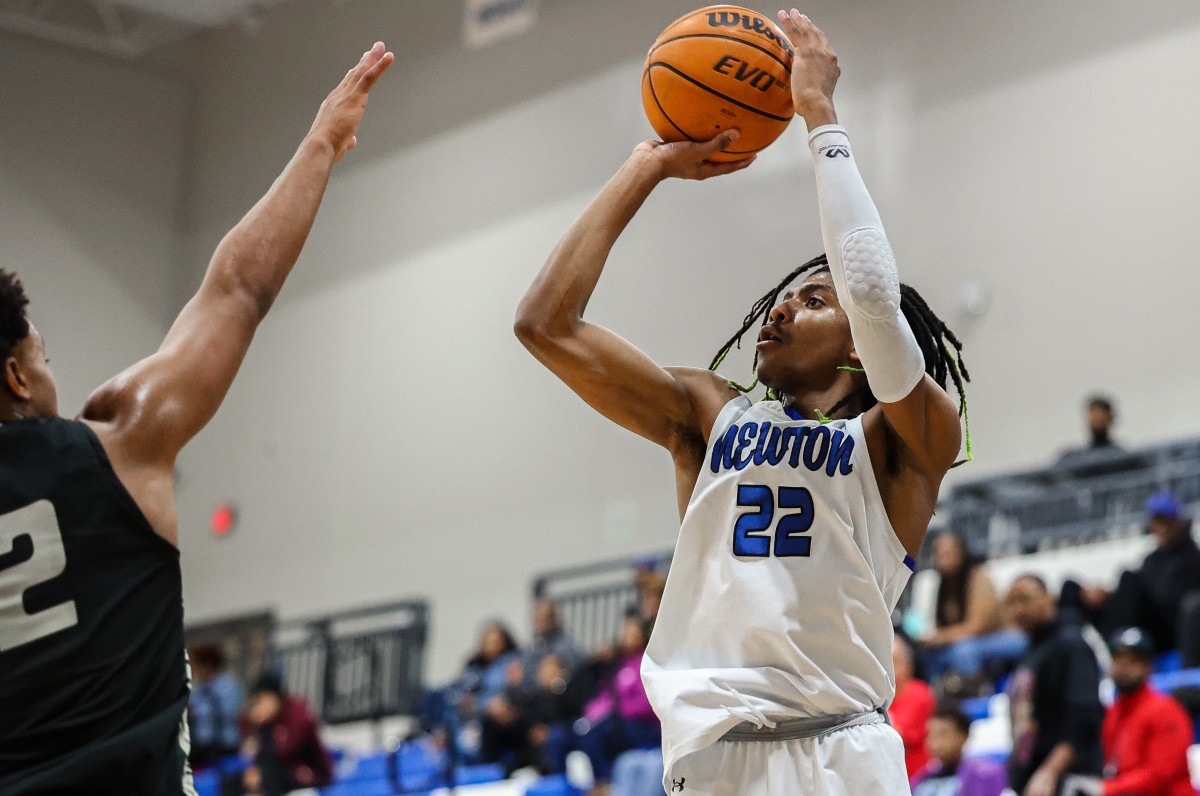 MJ Whitlock scored 26 points, including 17 in the first half, to lead Newton to a 73-51 rout of Pebblebrook, as the Rams earned a spot in the Class AAAAAAA state quarterfinals.