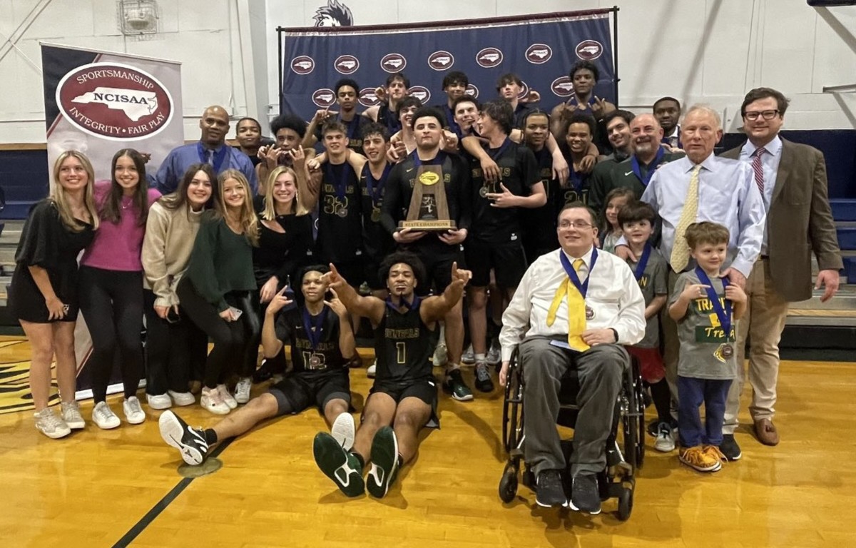 Greensboro Day won the NCISAA 3A state championship on Saturday with a 58-56 win against Concord Academy. It was the 12th state title and 1,166th career win for Coach Freddy Johnson, the winningest coach in NC history.